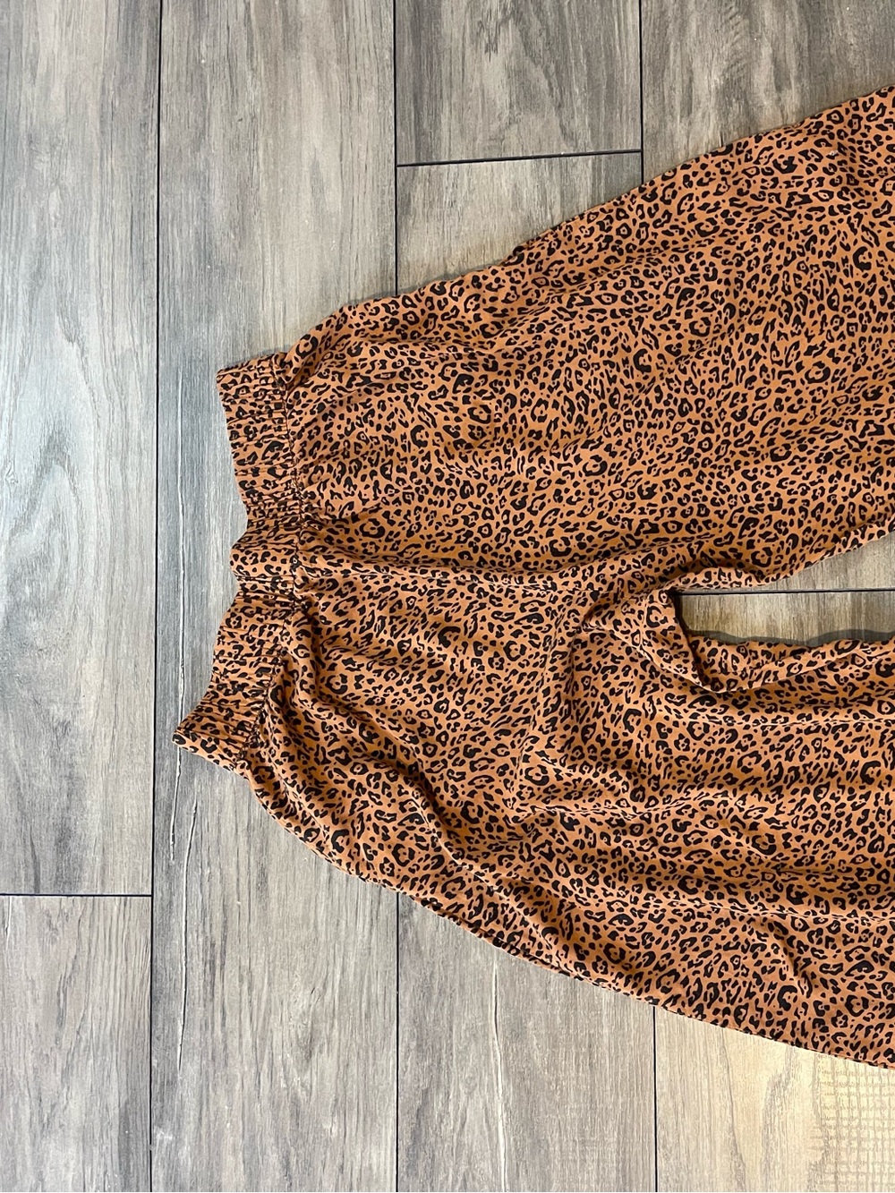 Animal Print big pants in Brown & Black
